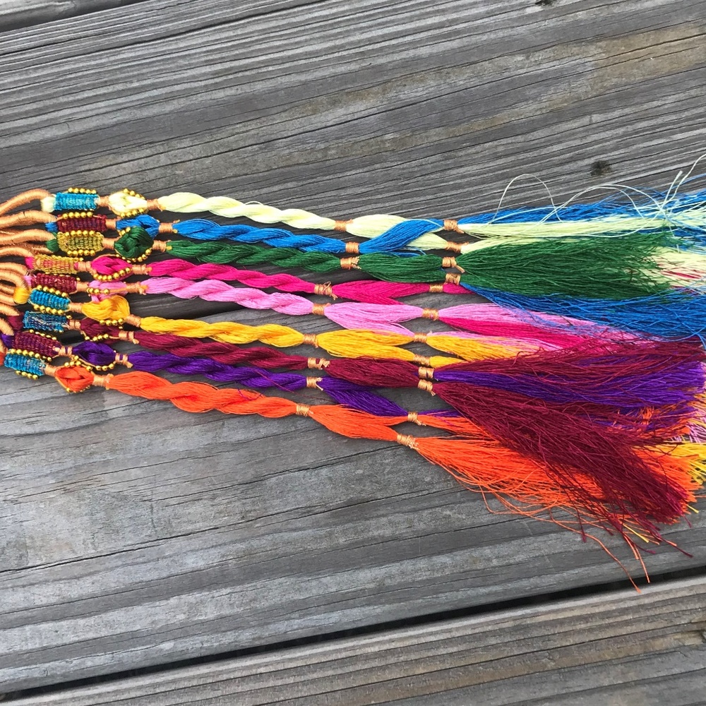 Hair Paranda Blck MultiColor Traditional Accessory - Picture 4 of 8